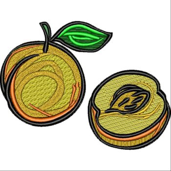 Apricot Embroidery Design