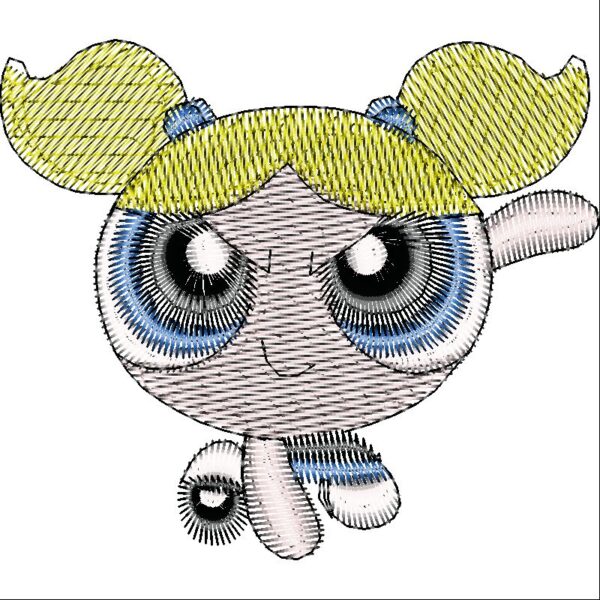 POWERPUFFGIRLS-YELLOW EMBROİDERY