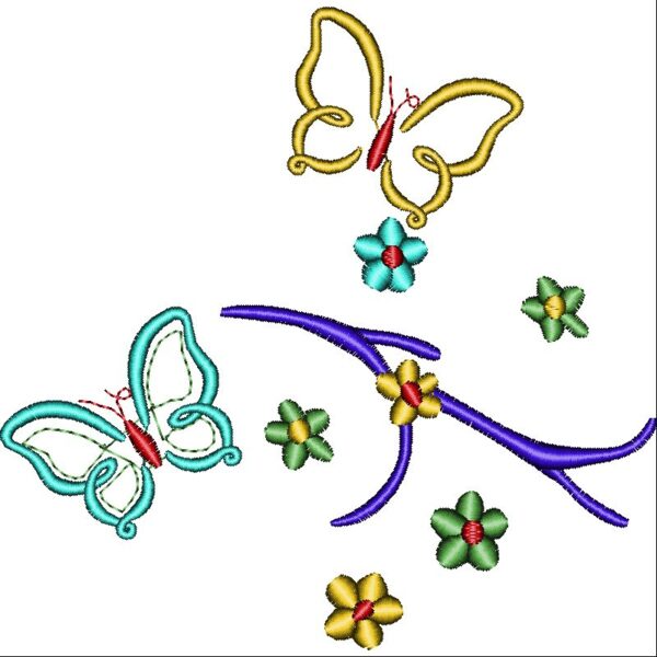 BUTTERFLY EMBROİDERY