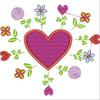 HEART EMBROİDERY